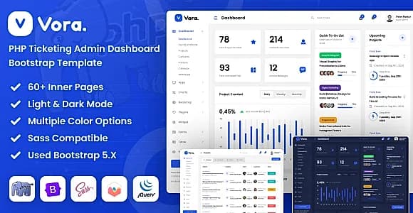 Vora - PHP Saas Admin Dashboard Bootstrap Template