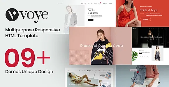 Voye – Multi Layout Fashion eCommerce HTML Template