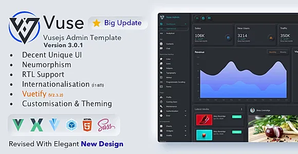 Vuse: VueJs CLI Material Admin