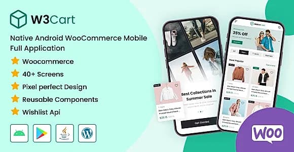 W3Cart - Native Android WooCommerce Full Mobile Application