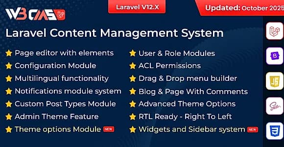 W3CMS-Laravel | Content Management System
