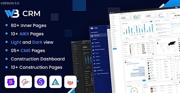 W3CRM - Bootstrap Admin Dashboard Template