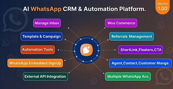 WaGenius - AI WhatsApp CRM & Automation Platform