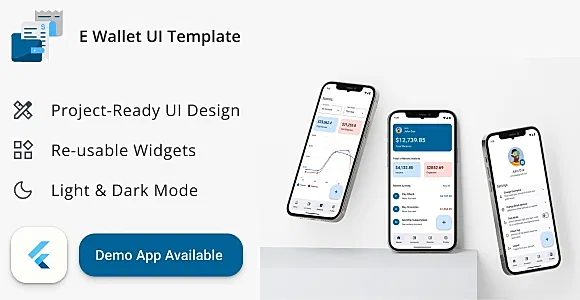 E Wallet App UI Template - Flutter