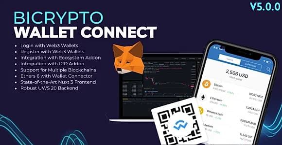 Wallet Connect Addon For Bicrypto - Wallet Login, Connect