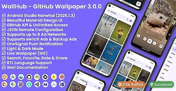 WallHub - GitHub Wallpaper App - GitHub API