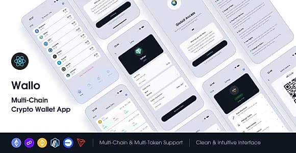 Wallo – Multi-Chain Crypto Wallet UI/UX