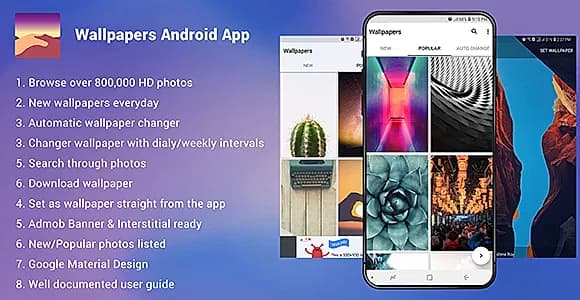 Wallpapers Android App - Admob Ready
