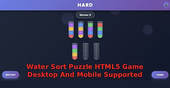 Water Sort Puzzle: Liquid Color Sorting Game (HTML5)