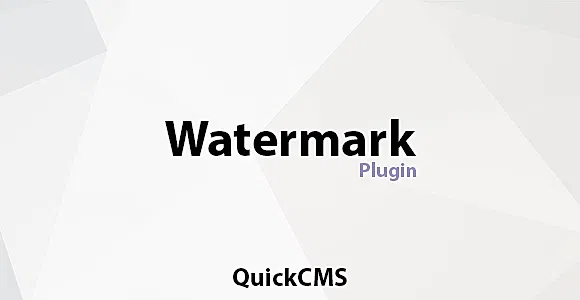 Watermark Add-on for QuickCMS
