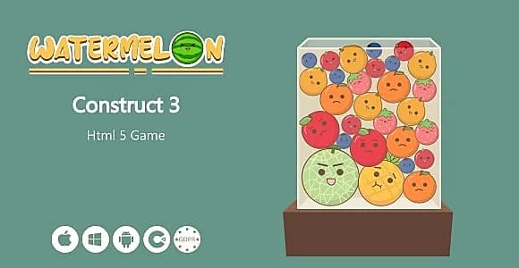 Watermelon - HTML5 Game (Construct 3)