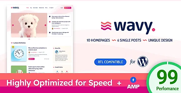 Wavy WordPress Theme