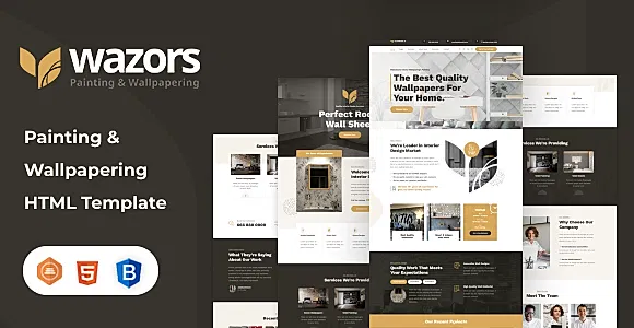Wazors - Painting & Wallpapering HTML Template