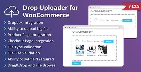 WC Drop Uploader WordPress Plugin