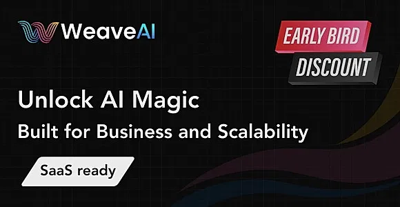 WeaveAI SAAS - AI Chat, Image, Video, Audio, Code / 65+ Models Available