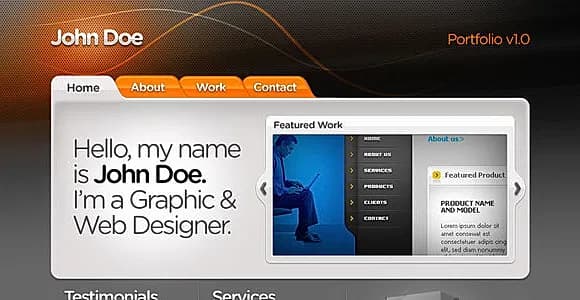 Web Designer Portfolio template