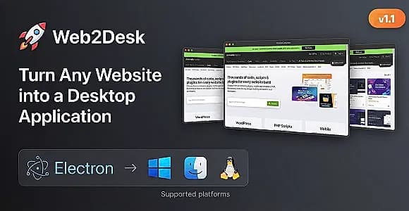 Web2Desk – Turn Any Website into a Desktop Application | WebToDesktop