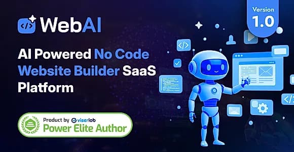 WebAI - AI Powered No Code Website Builder SaaS Platform