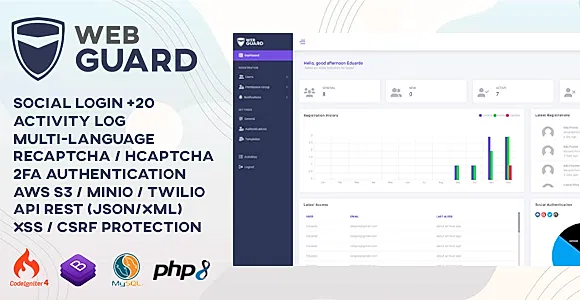 WebGuard - Advanced PHP Login and User Management