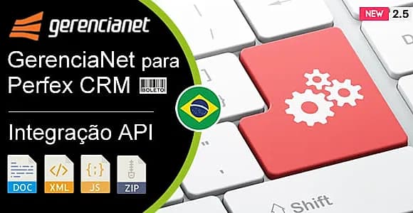 Weboox Plugin - PIX GerenciaNet para Perfex CRM (API)