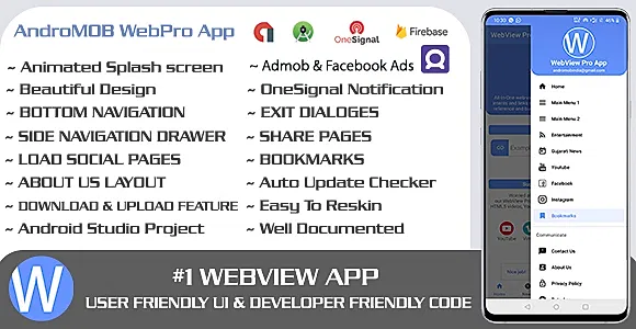 WebPro - Easy Configurable Android WebView Pro App Template