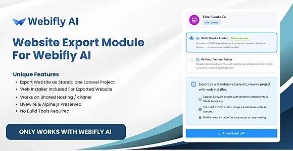 Website Export Module For Webifly AI