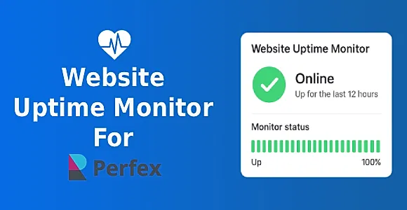 Website Uptime Monitor for Perfex CRM – Real-Time Website Tracking & Status Pages