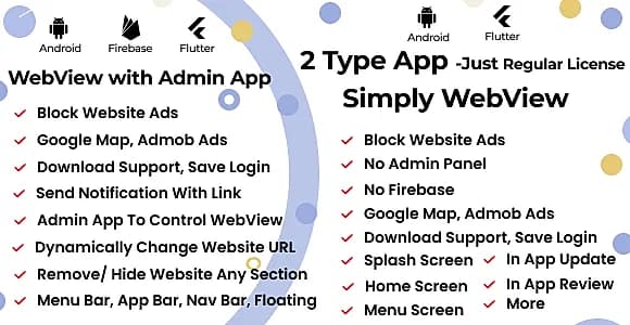Webview - WebView with Admin App | Real-Time Customizable WebView And Simple WebView
