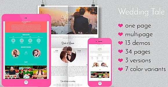 Wedding Tale - Responsive HTML Template