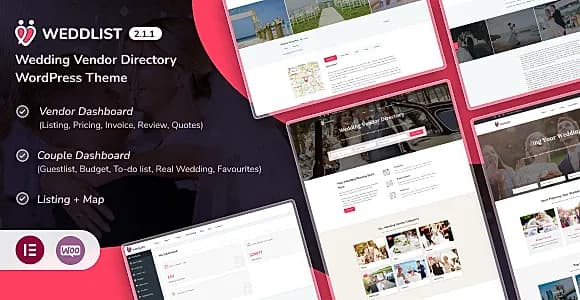 Weddlist WordPress Theme