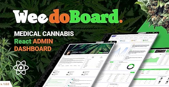 Weedoboard | Cannabis Dashboard React Template
