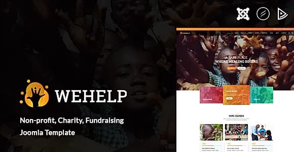 WeHelp - Charity, Non-profit, fundraising Joomla Template