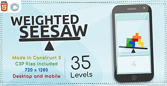 Weighted Seesaw - HTML5 Casual game