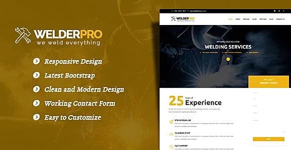 WelderPro WordPress Theme