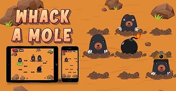 Whack A Mole - HTML5 Game