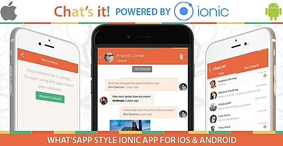 What’s App Chat  Clone – An Ionic Framework ,Socket.io and Nodejs Full Hybrid App