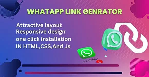 Whatapp Link Generator Theme +Tool
