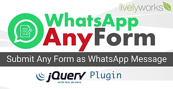 WhatsApp AnyForm - Submit Form as WhatsApp Message | WhatsApp Contact Form - jQuery Plugin