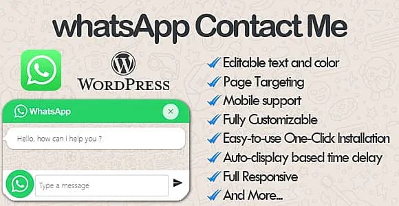 WhatsApp Contact Me - WhatsApp Chat wordpress Plugin