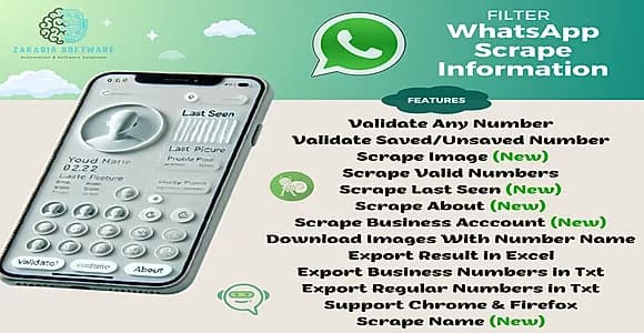 WhatsApp Number Validator & Profile Info Scraper