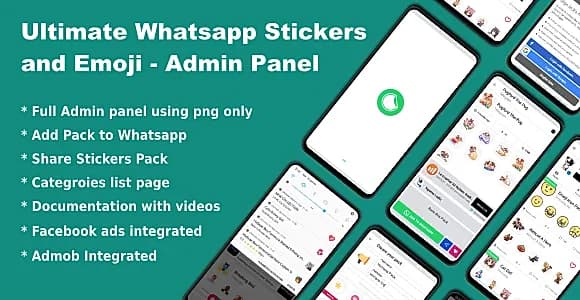 Whatsapp Telegram Signal Stickers and Animated Stickers - Admin Panel