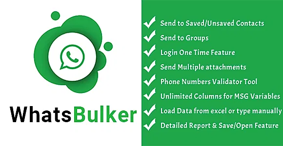 WhatsBulker - Whatsapp Bulk Messages Sender & Numbers Filter