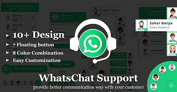 WhatsChat-WhatsApp Chat Widget jQuery Plugin