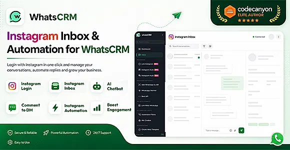 WhatsCRM Instagram Automation - Addon for WhatsCRM