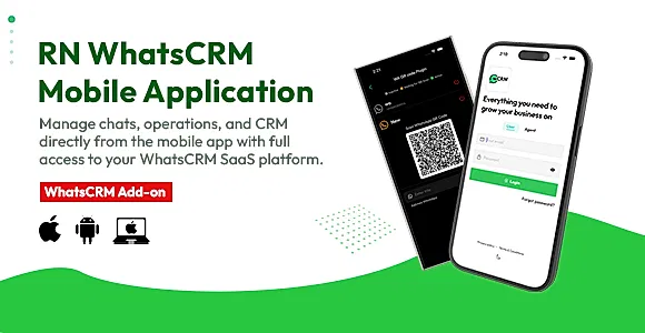 WhatsCRM Mobile App for Expo React Native WhatsApp CRM