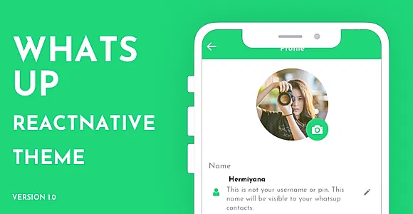 WhatsUp React Native Theme/Template