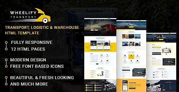 Wheelify Transport HTML Template