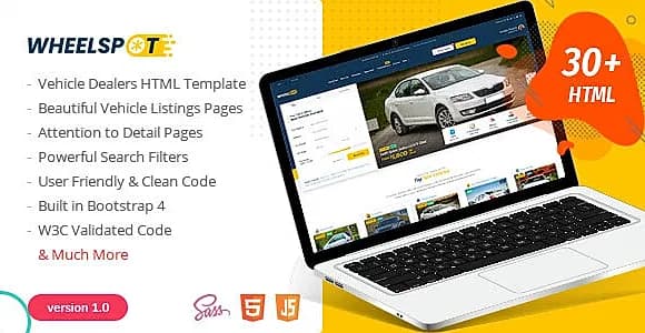 Wheelspot - Vehicle Listing Template
