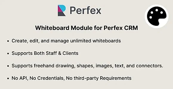 Whiteboard Module for Perfex CRM