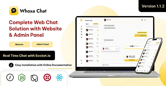 Whoxa Chat - Chat Script | Web Whatsapp Clone | Nodejs chat Software | Chat Website | Group Chat